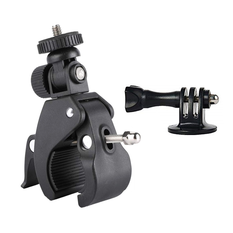 Bicycle Camera Mount Bike Motorcycle Handlebar Handle Bar Tripod Clip Adapter Action Camera Part For Gopro Hero 11 10 9 8 7. 