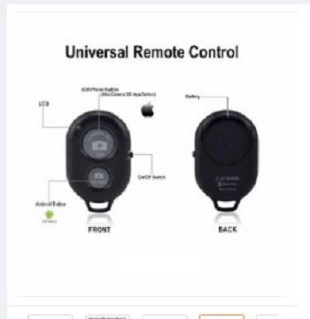 Wireless Bluetooth Camera + Mobile Remote Selfie , Video , Tiktok. 