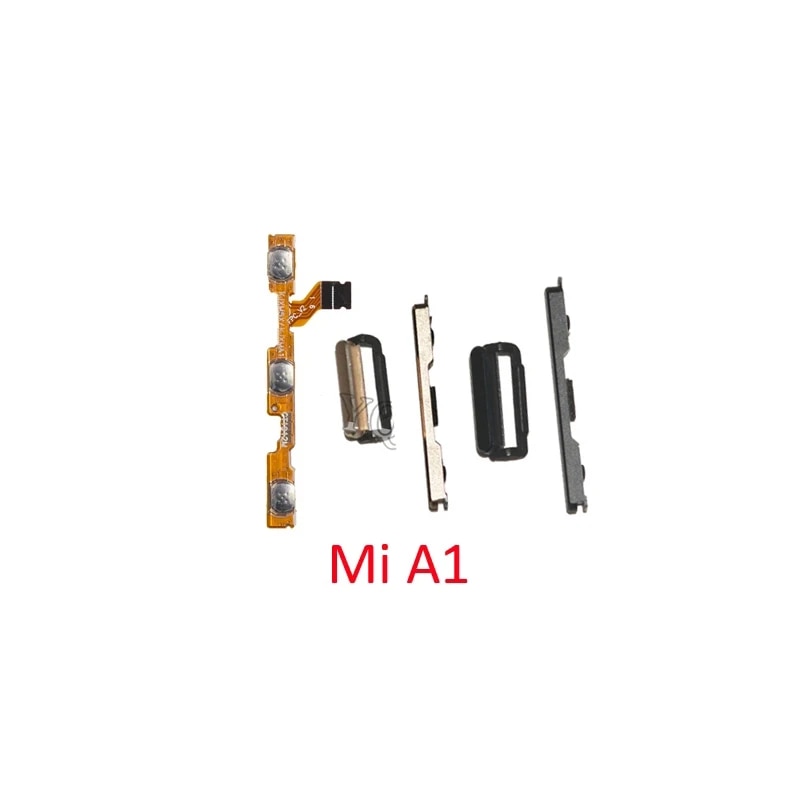 For Xiaomi Mi A1 A2 Lite A3 CC9e Phone New Power Volume Button Flex Cable On Off Internal External Side Key Parts. 
