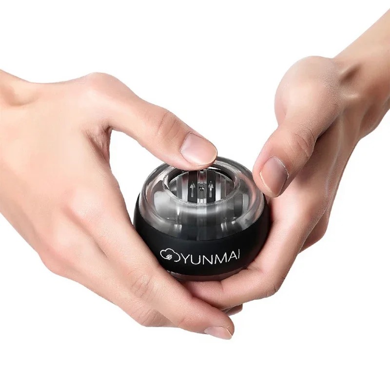 Yunmai Anti-stress Wrist Trainer LED Gyroball Essential Spinner Gyroscopic Forearm Exerciser Gyro Ball. 