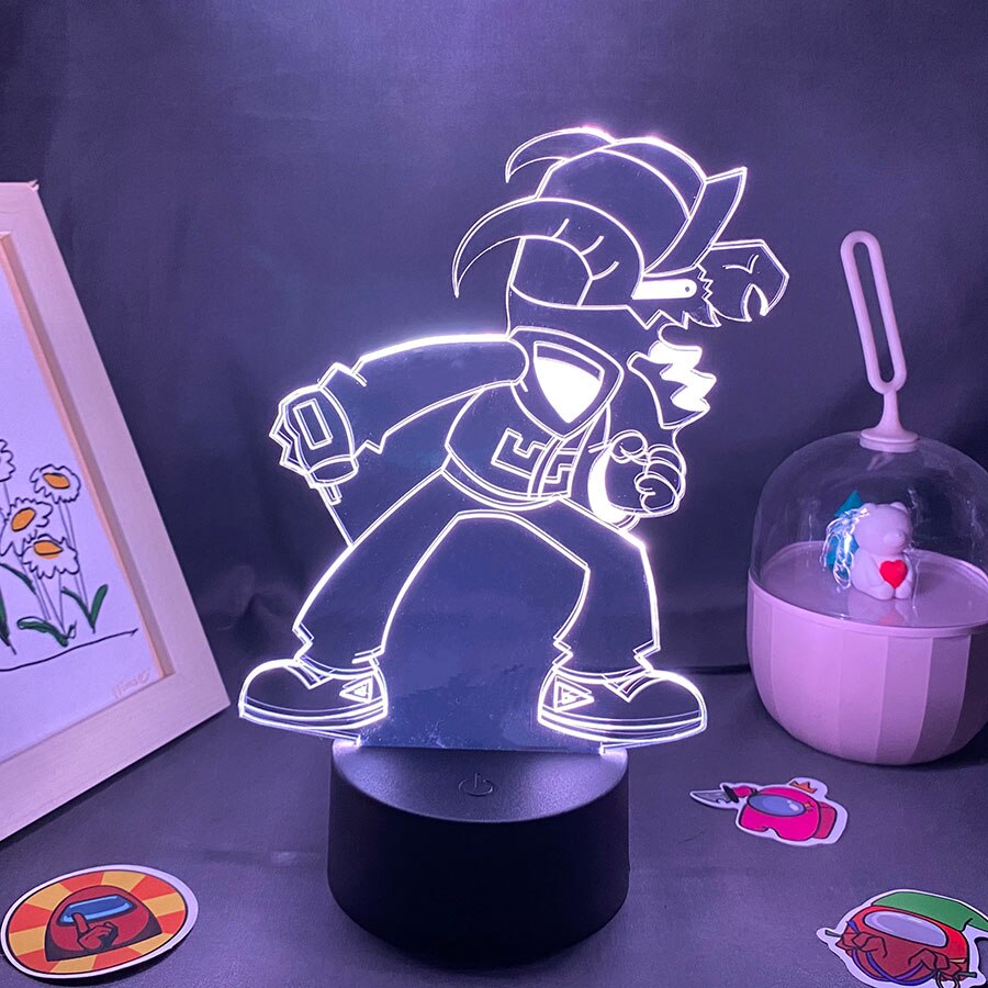 Game Friday Night Funkin Figure Tabi 3D Led Lamp RGB Night Light Birthday Gifts For FrieGaming Room Table Colorful Decor fnf. 