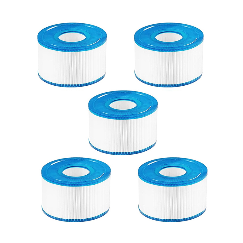 5 Pcs Replacement Filter PET+Nonwoven for Intex Spa Filter 29001E 11692,Type S1 Hot Tub Filter for Intex PureSpa 28403E,28407E,28443E. 