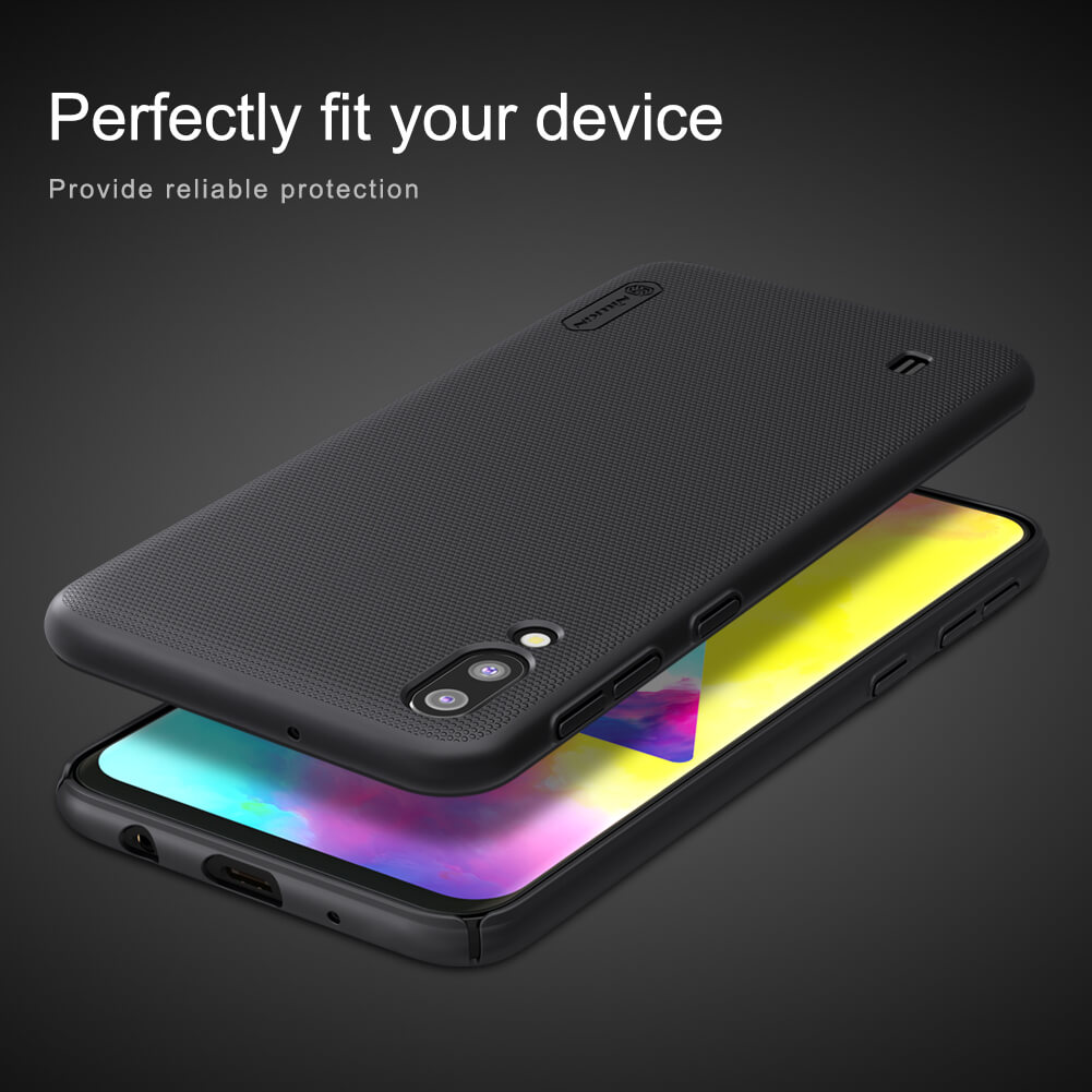 Nillkin ( Samsung Galaxy M10 ] Super Frosted Shield Matte cover case for Samsung Galaxy M10 (M105F) – Black. 
