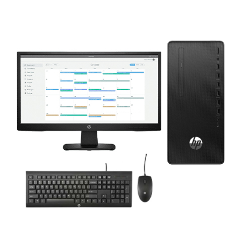 HP 280 Pro G8 MT Intel Core i3 10105 8GB DDR4 1TB HDD Micro Tower Brand PC with Monitor. 