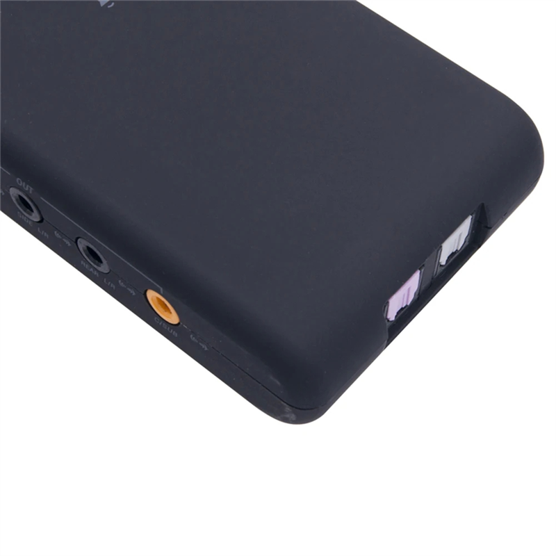 USB Sound Card CM6206 Chipset Black Plastic USB Hid Class Spec 8 Channel DAC Output. 