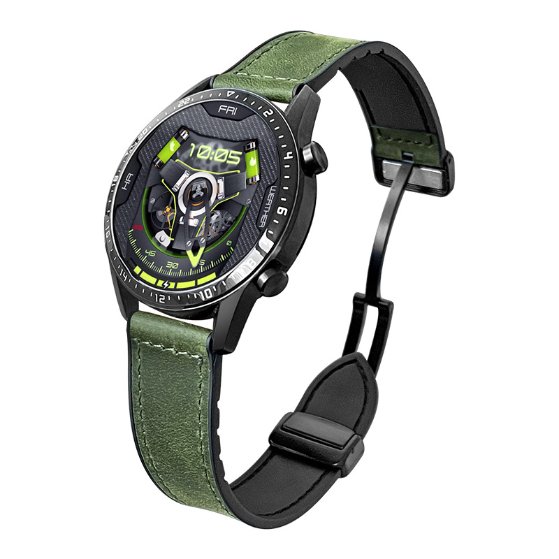 Compatible with Huawei GT4 strap watch4 watch gt3/2Pro leather strap GT men's Honor Magic band. 