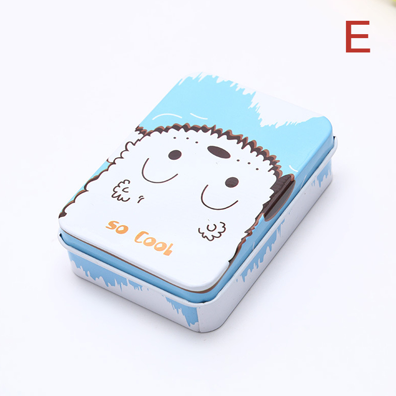 Mini Tin Box With Lid Portable Rectangular Small Storage Container Candy Cases. 