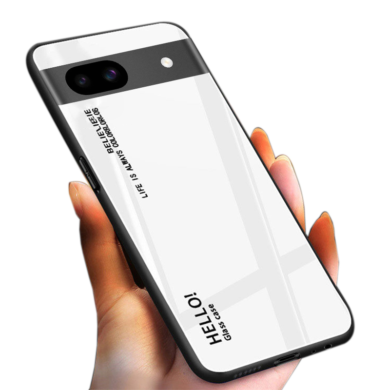 For Google Pixel 8A 8 Pro case Gradient Mirror Tempered Glass Protector Hard Back cover For Google Pixel 8 Pro 8A Back cover Phone Cases. 