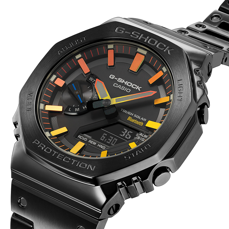 (Ready Stock) G .Shock Men Watch Digital Sport Watch LED Display Water Resistant Shockproof and Waterproof World Time LED Auto Light Sports Wrist Watches GM-B2100BD-1A (copy original 1.1 premium). 