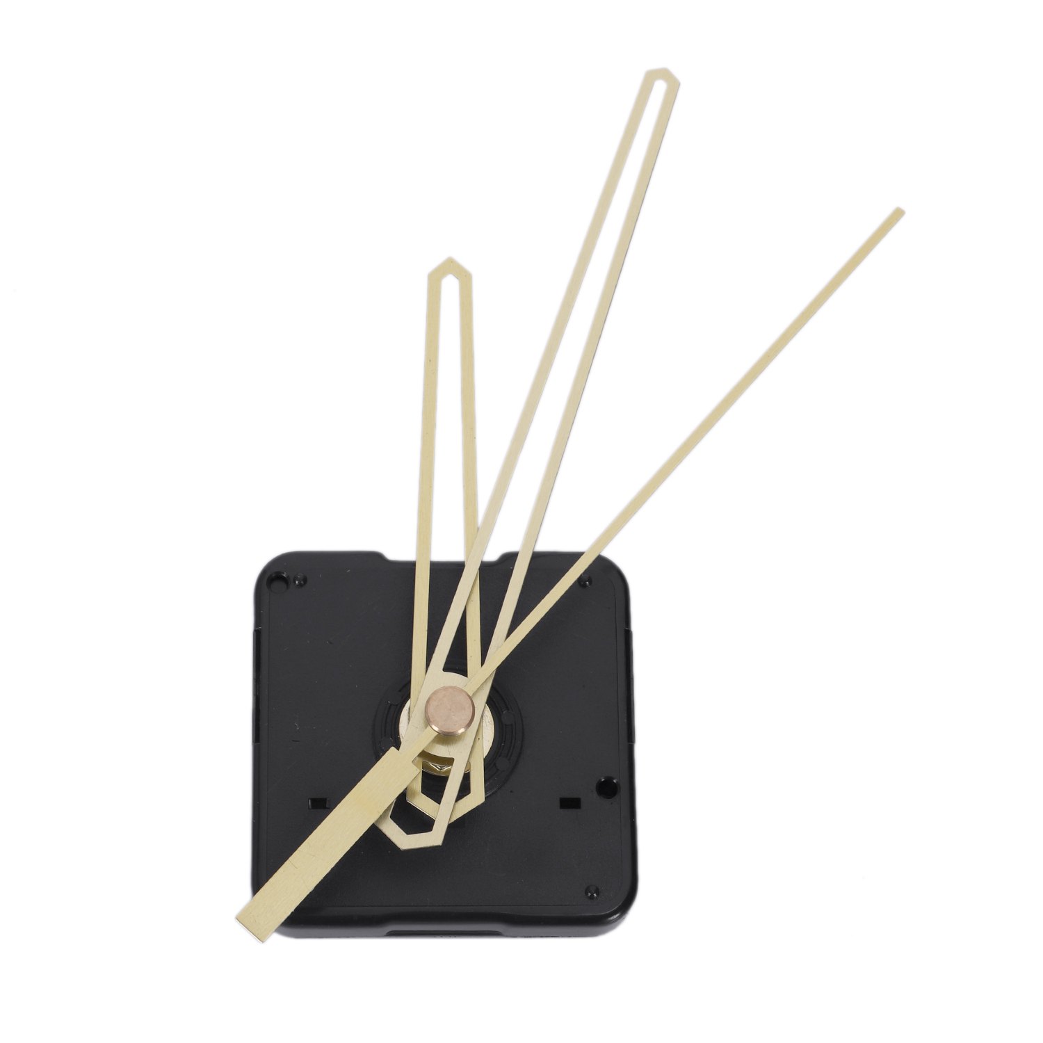 2Pcs Clock Mechanism Diy Kit Mechanism for Clock Parts Wall Clock Quartz Hour Minute Hand Quartz Clock Movement Home Decoration - Black & Black + Gold - Black & gold & black. 
