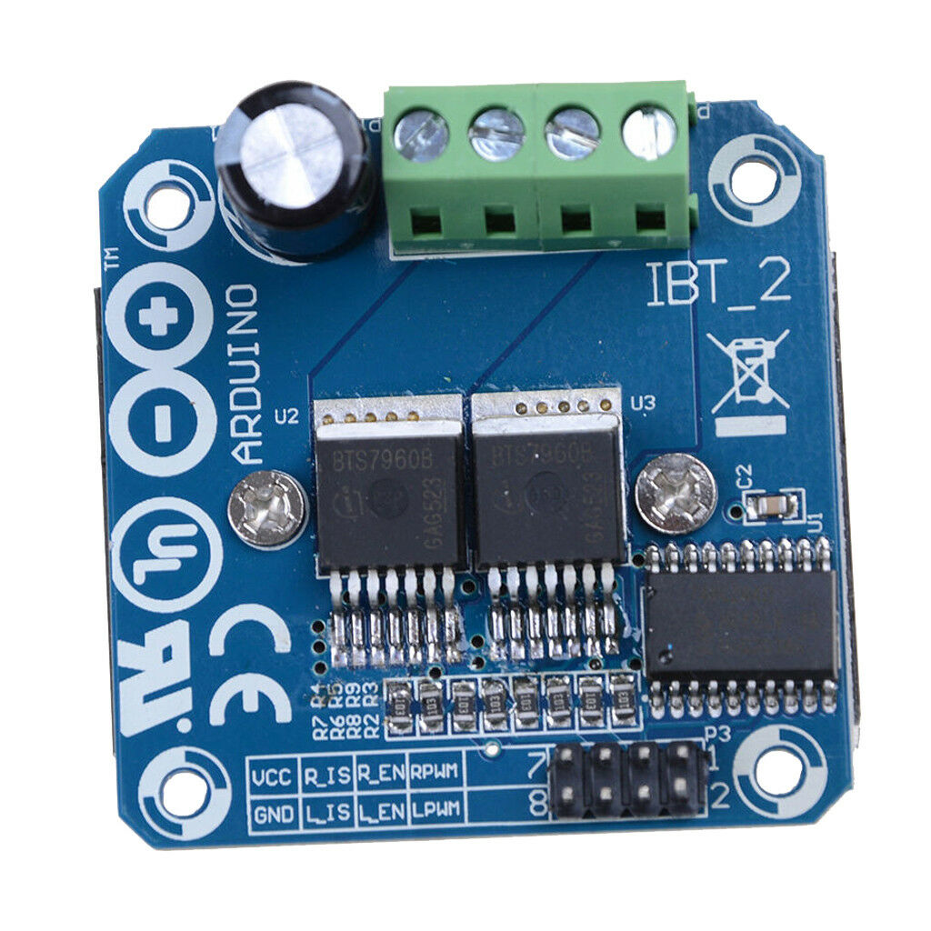 BTS7960 BTS-7960 7960 Motor Drive Module DC 6V To 27V 43A Large Current H-Bridge Motor Drivers For Arduino Electric Smart Car Electronics Circuitry & Parts. 