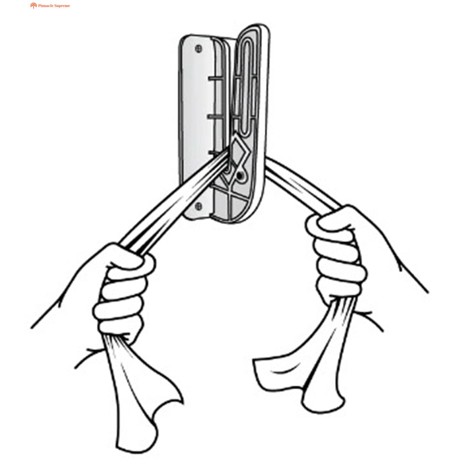 Pinnacle Supreme Labor-saving Rag Cutter High Quality Wall Mounted Fabric Cutter for Old Sheets T-shirts Towels Manual Cloth Cutting Machine for Efficient Rag Cutter. 
