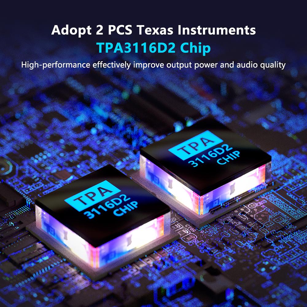 Newest Fosi Audio BT30D Bluetooth Sound Power Amplifier 2.1 Channel Bass & Treble Control Amp Audio Subwoofer 100W + 50W x2 - Black with power. 