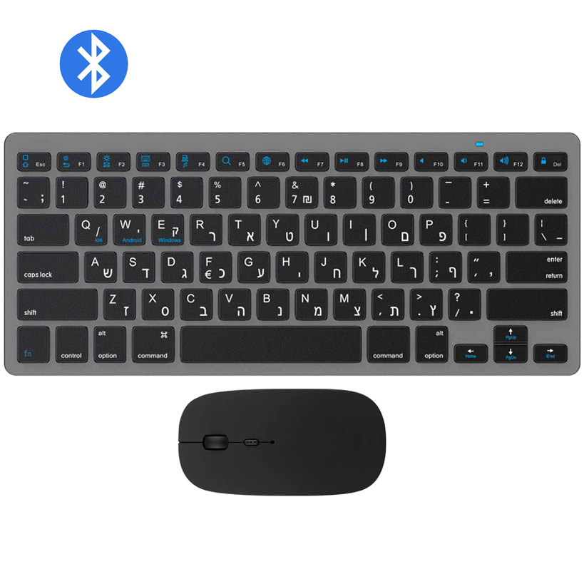 Bluetooth Keyboard Mouse Combo Ultra-Slim Mute Keycap Wireless Bluetooth Mouse Mice for Mac iPad iPhone iOS Android Windows. 