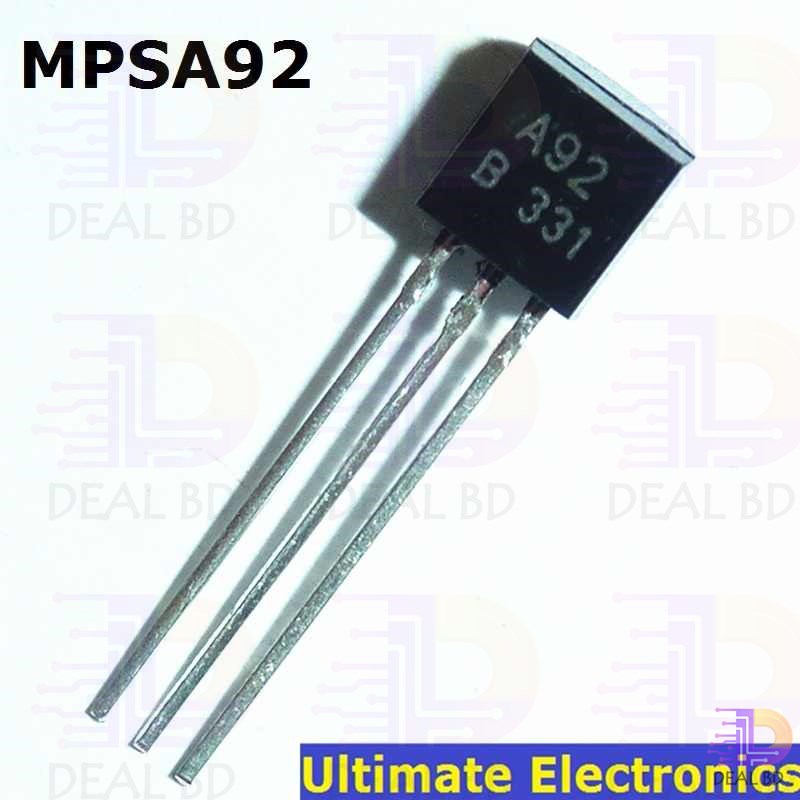 10Pcs MPSA92 MPS-A92 A92 Voltage PNP Transistor 300V 0.5A Transistor TO-92 Package PNP Epitaxial Planar Transistor Bipolar Junction Transistor BJT Powerpoints, Switches & Savers. 