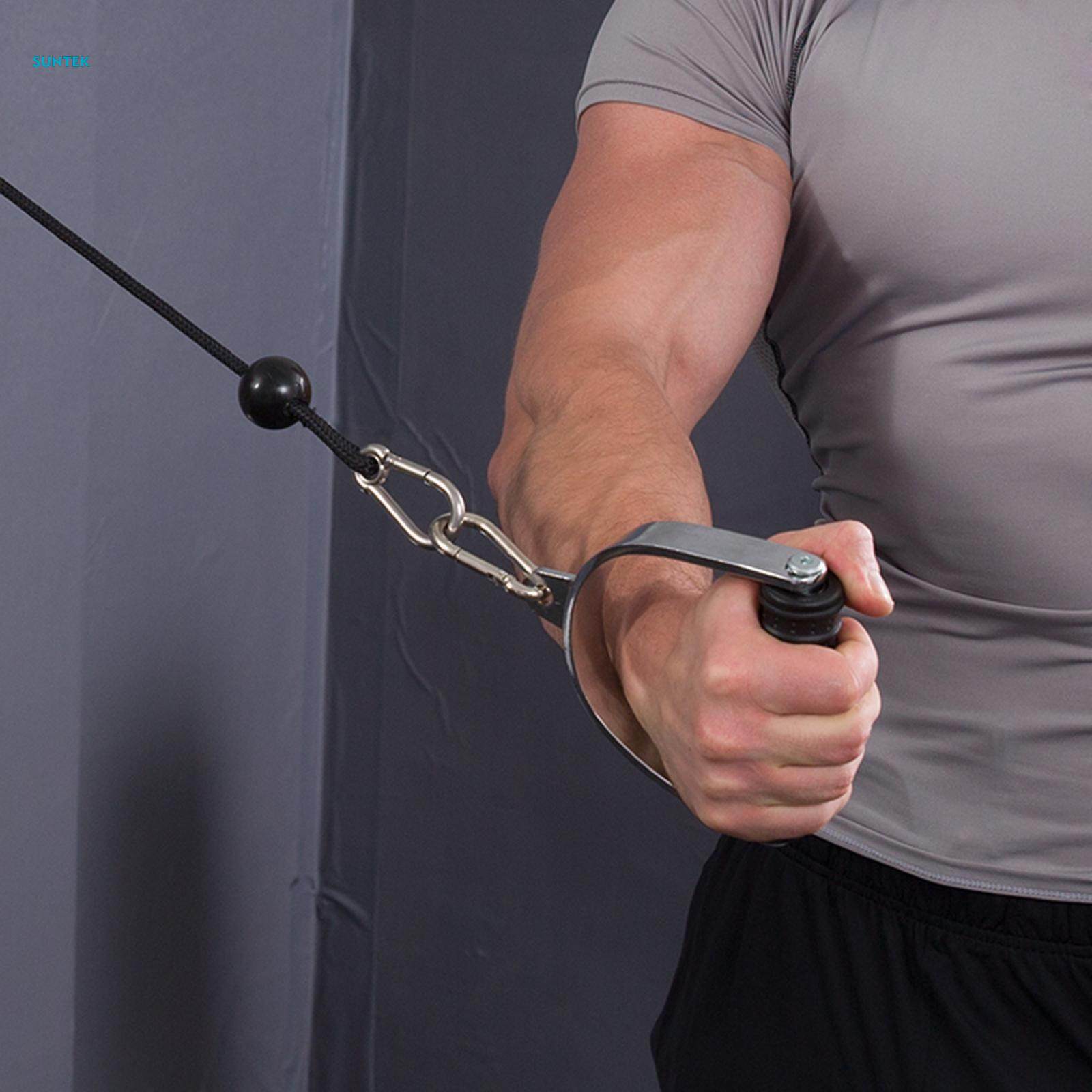 2 Pieces Exercise Handles Resistance Band Handle Only for Cable Machine. 