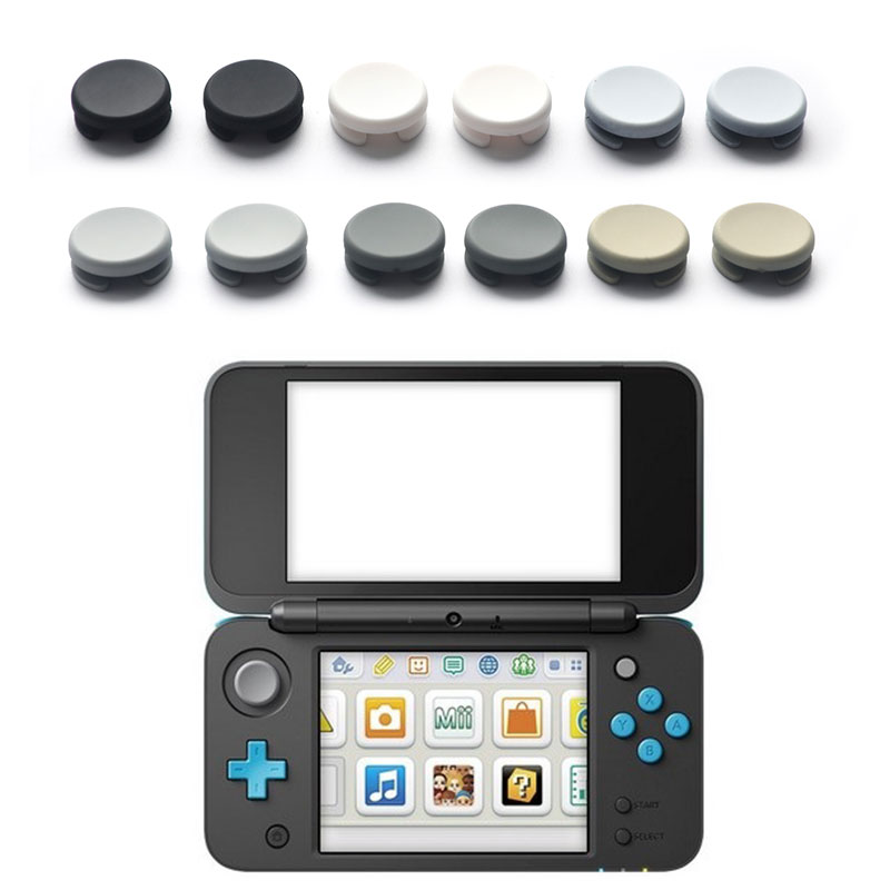 2 pcs Replacement Grey Joystick Thumbstick Circle Pad Cap for 2DS 3DS 3DS XL Tetuo. 