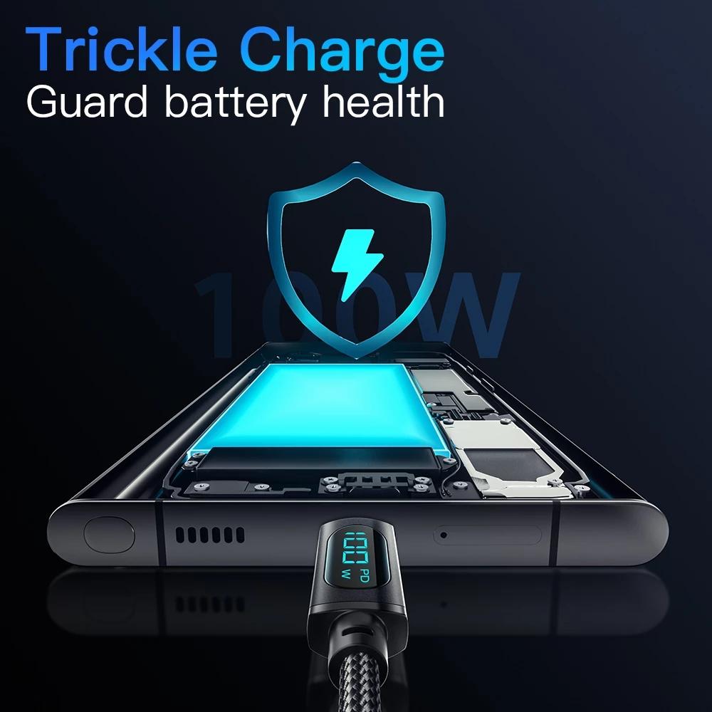 Essager Flagship Store Sent From A Chinese Factory, 100% Brand New 7A PD 100W USB Type C Data Cable To USB C 7A Fast Charging Charger Wire Cord for Xiaomi OPPO Huawei Poco Samsung Display Cord Cable. 