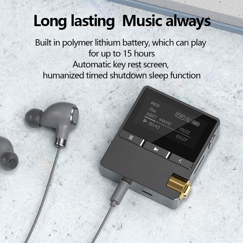 Original IRIVER ICM10 MP3 Player Portable Lossless Music Player With Clip Mini Bluetooth DAP Up to 15hours Playback Radio 16GB. 