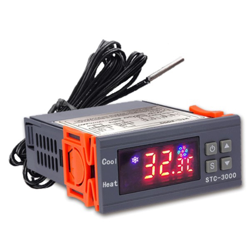STC-3000 High Precision Digital Thermostat for Incubator Temperature Controller Thermoregulator Heating Cooling 220V