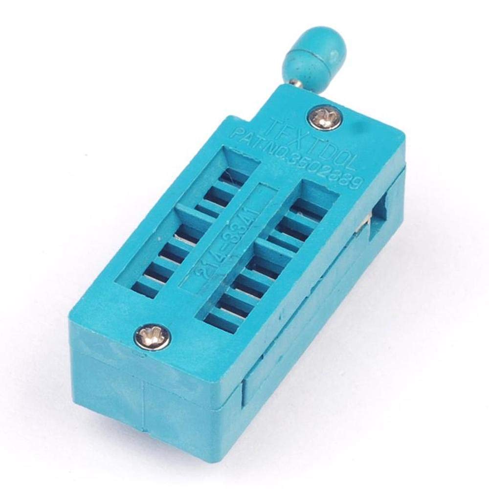 14 Pin Universal ZIF Socket 14Pin DIP 14 Pin 2.54mm Pitch IC Chip ZIF Socket Adaptor For Electric Fittings. 