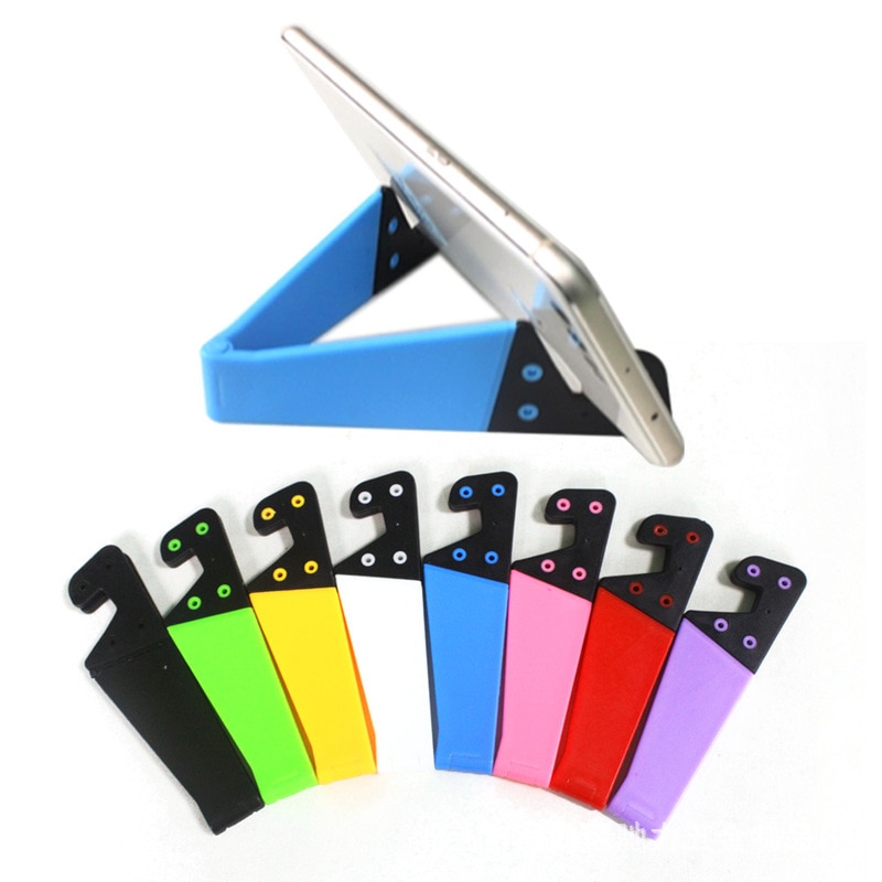 【happy one】V-Shaped Universal Foldable Mobile Cell Phone Stand for Smartphone & Tablet Phone Holder for Android. 