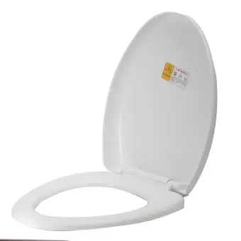 White Round Padded Toilet Seat Soft Comfort Standard Bathroom