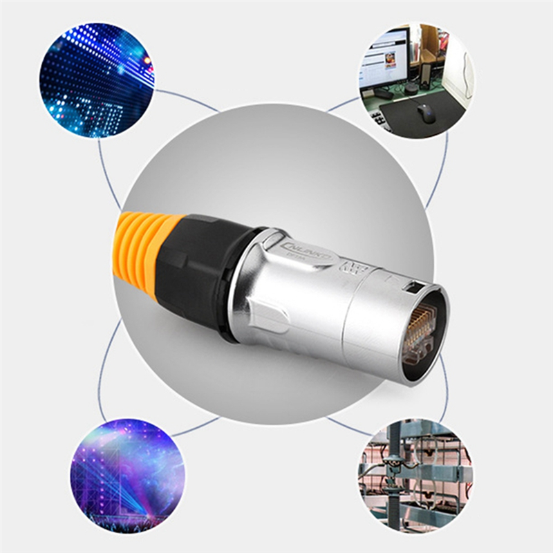 6X IP67 Network RJ45 Waterproof Connectors / Ethernet RJ45 Waterproof Plug + Waterproof Socket for Outdoor Ethernet. 