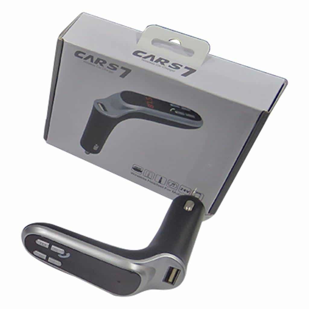 CARS7 Bluetooth Car Charger with Digital Display for Mobile Phone. 