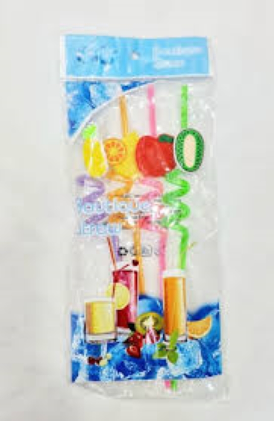 Juice straw for drinking juice with dear once. 