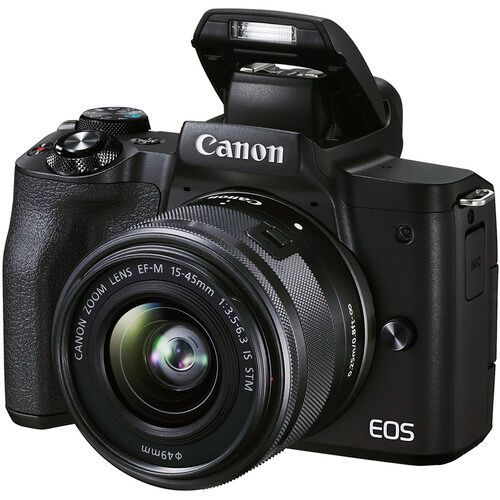Canon EOS M50 Mark II 24.1MP With 15-45MM IS STM Lens 4K WI-FI Mirrorless Camera. 