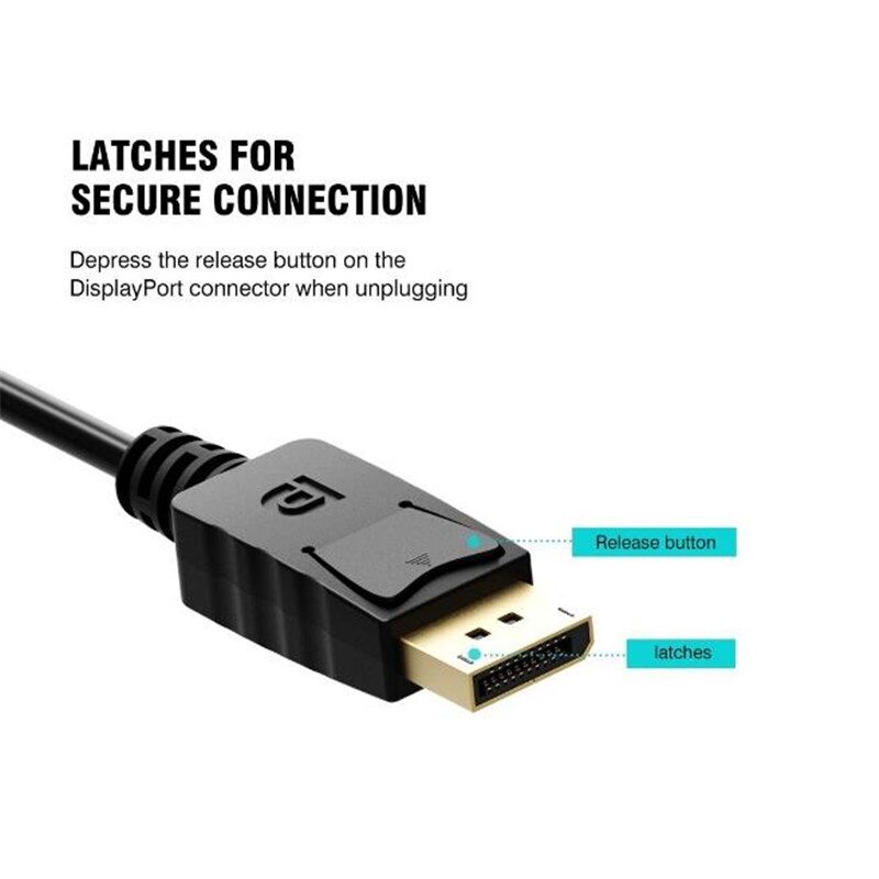Long 1.8 Meters Display Port DP Male to HDMI Cable Adapter Converter Cable. 