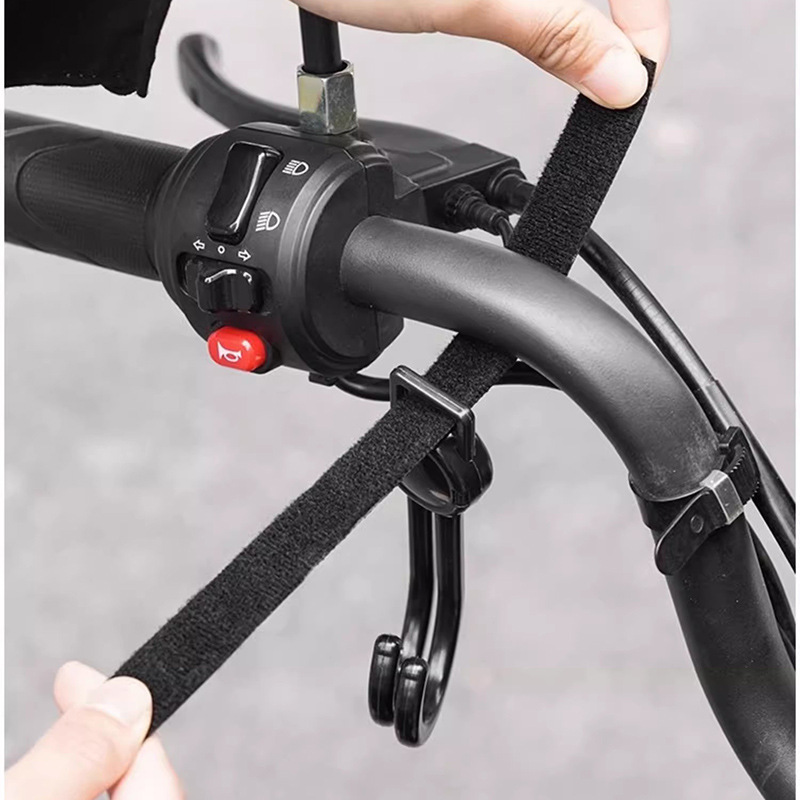 Bicycle or Scooter Bag Hanger Hook Punching Hanging Universal front Adhesive Outdoor Hanger Hooks Rotate Stroller Baby Car Shopping Cart Hooks Bag Hook. 