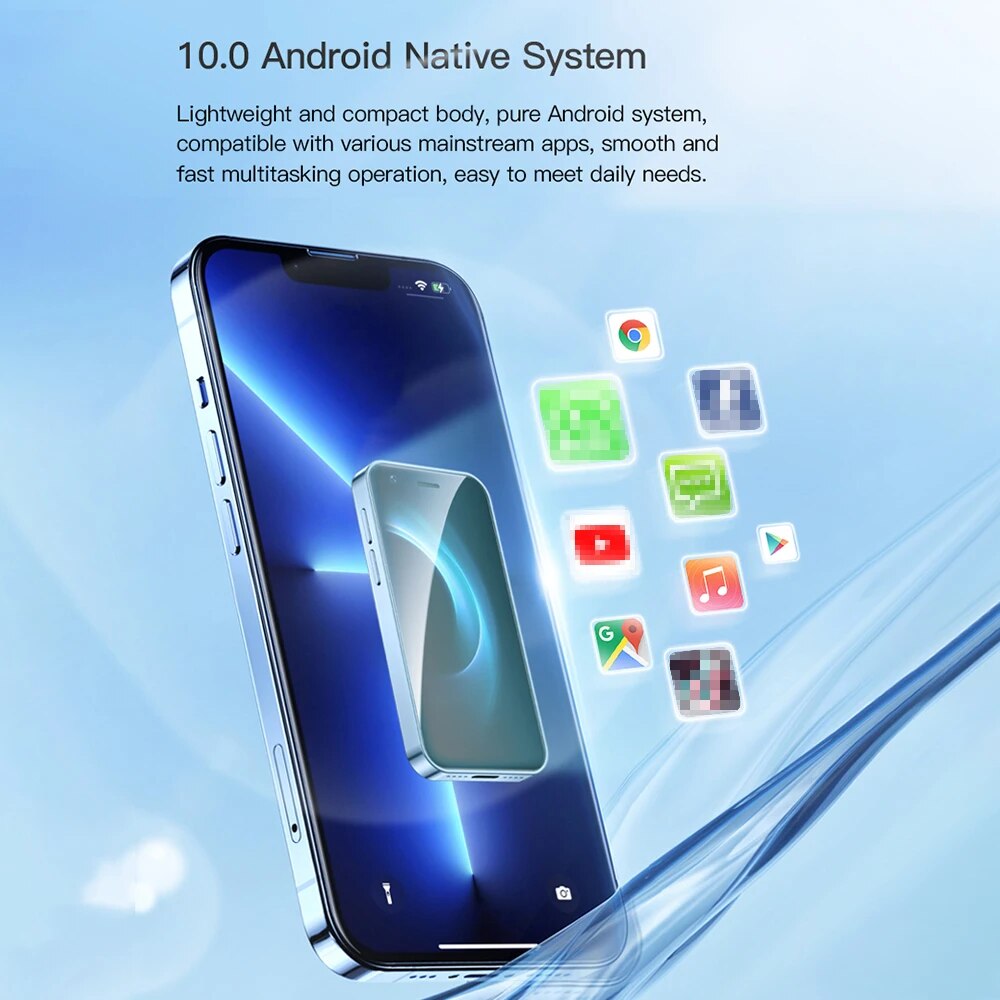 SOYES XS16 Mini 4G LTE Android10.0 Smartphone 3GB RAM 64GB ROM 3 Display 5MP Camera Dual SIM With Play Store WhatsAPP. 