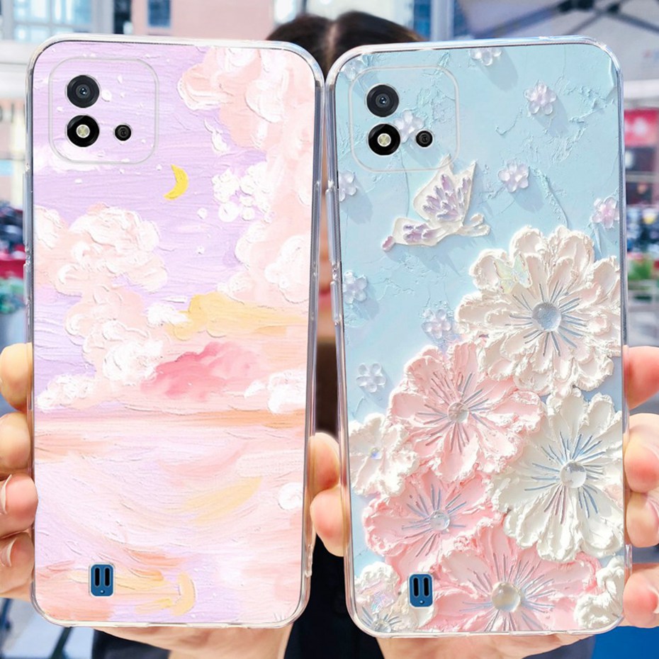 2024 Newest Lovely Case For Realme C11 2021 (RMX3231) / C11 2020 (RMX2185) Soft Silicone TPU Cover For RealmeC11 C 11 Phone Case. 