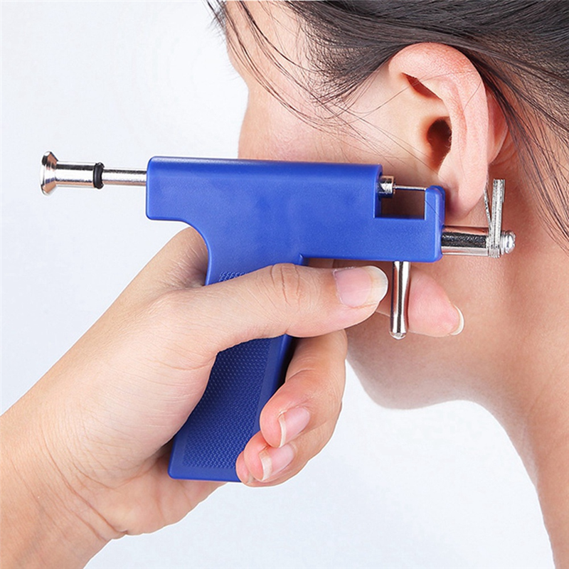 3X Earring Piercing Tool Ear Nose Jewelry No Pain Piercing Studs Kits