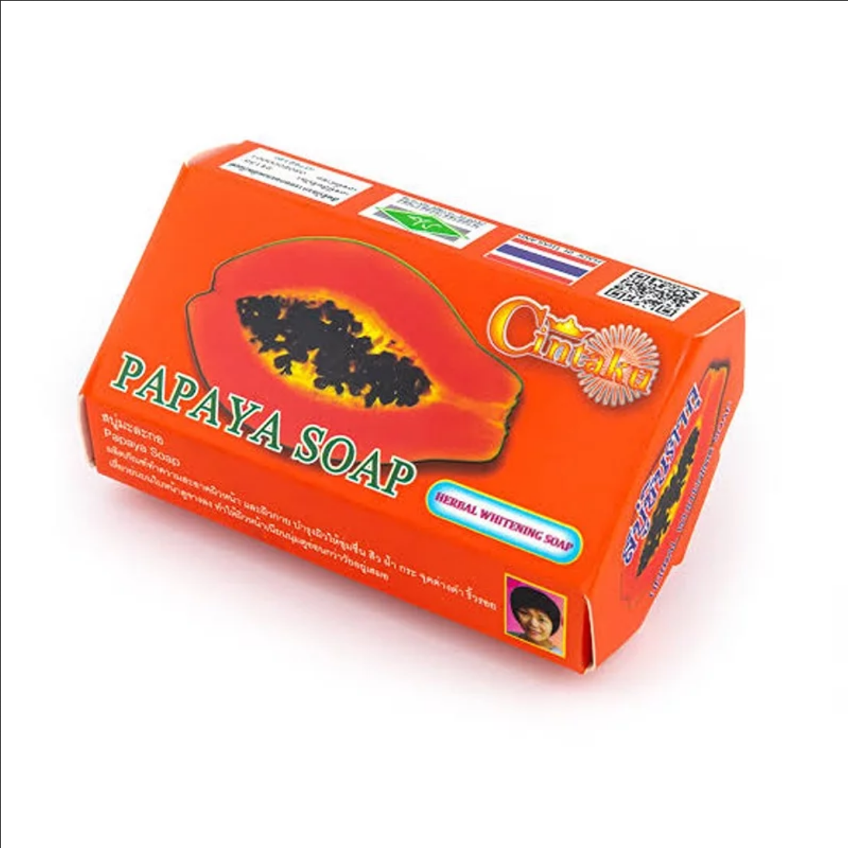 Herbal Soap Cintaku Thai Papaya Soap 100g ( Imported)