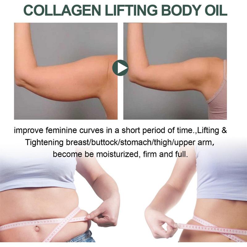 Collagen Lifting Body Oil 50ml Nourishing Hydrating Body Essential Oil Skin Care Product For Neck Shoulders Arms Thighs Legs. 