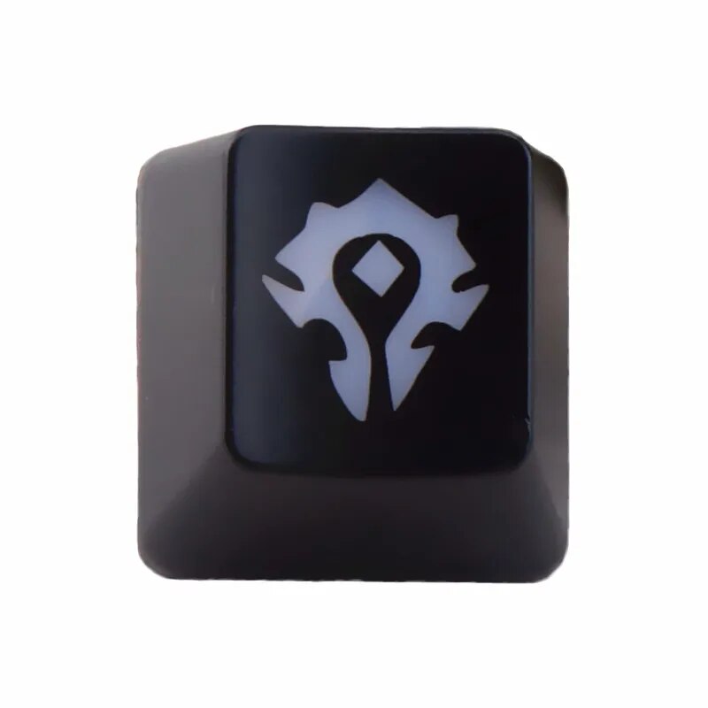 1PCS Custom Keycaps ABS Backlit Keycap For World Of Warcraft DOTA Gaming Key Cap For Mechanical Keyboard Key Caps R4 Height. 