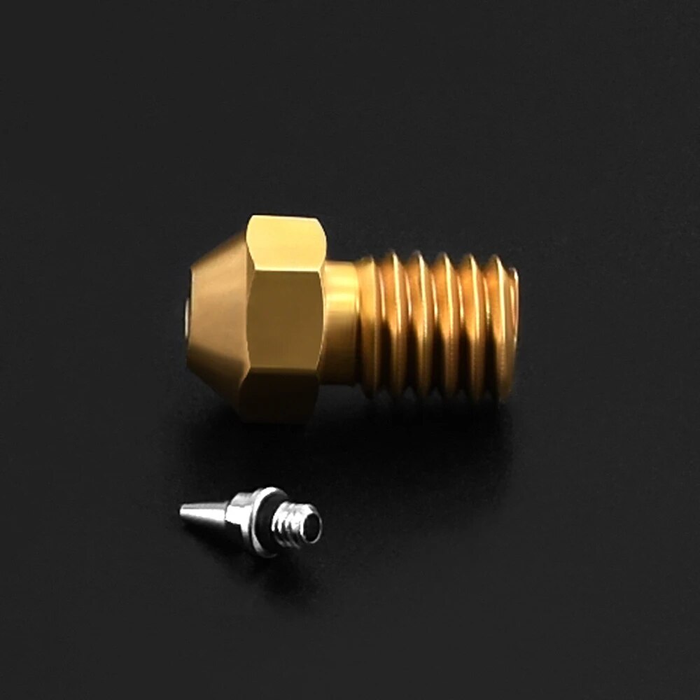 3D Printer M6 V5 V6 Nozzle Airbrush Adapter Set 0.2/0.3/0.4/0.5mm Removable Stainless Steel Tips For E3D V6 Hotend Ender 3 CR10. 