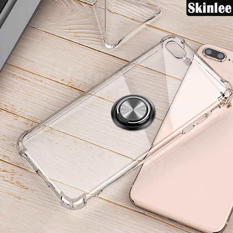 Phone case For infinix Smart 8 Pro Back cover Ring Holder Ultra Thin Transparent Car Navigation Soft Silicone Clear cover For infinix Smart8 Pro Cover cases. 