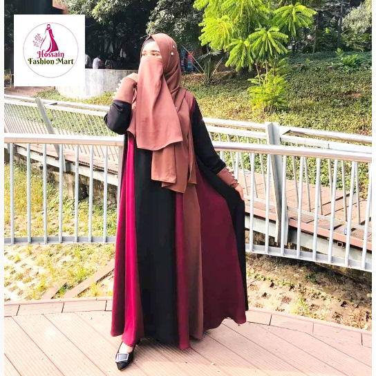 Rainbow Abaya Burqa Multi-Color Burqa Fashionable Burqa For Women Muslim Burqa With Hijab - Stylish and Modest - Perfect For All Ocassion. 