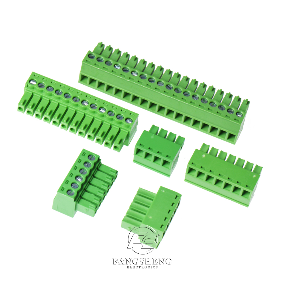 10pcs 15EDG KF2EDGK-3.5mm -2/3/4/5/6/7/8/9/12/18/24P/plug 30eisure time 0V/8A3.5mm spacing plug-in terminal block 15EDG KF2EDG 3.5mm. 