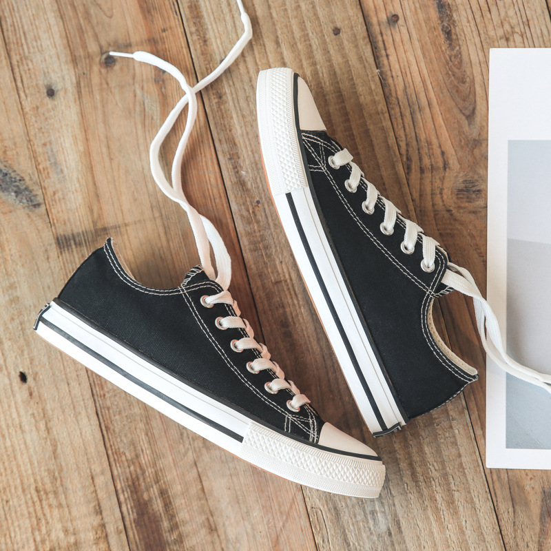 Pochuan Men's and Women's New Low-Top Canvas Shoes for Lovers Men's Shoes Casual Shoes Skate Shoes Men's Large Size Shoes Liberation Shoes. 