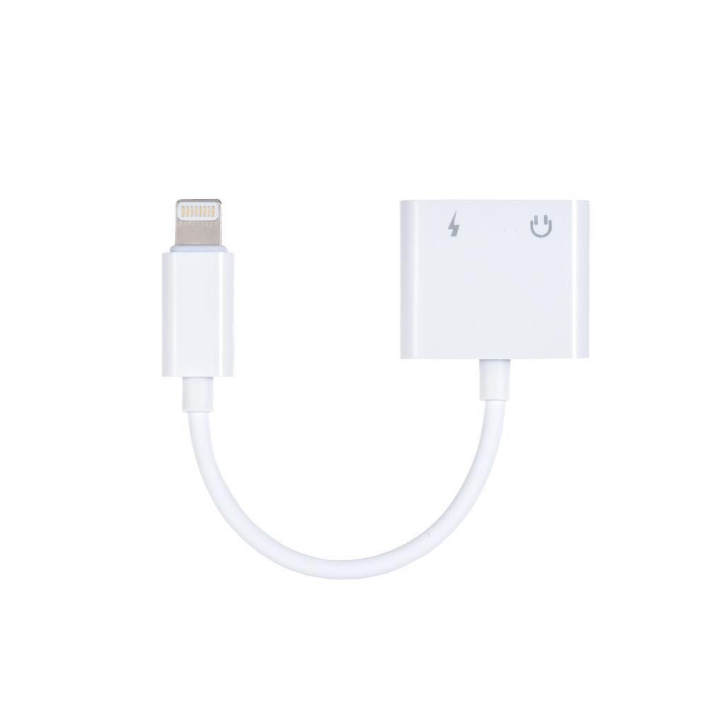 Dual Lightning Headphone Charge Adapter and Audio to 3.5mm Port Charger for iOS 10 and 11.3. 