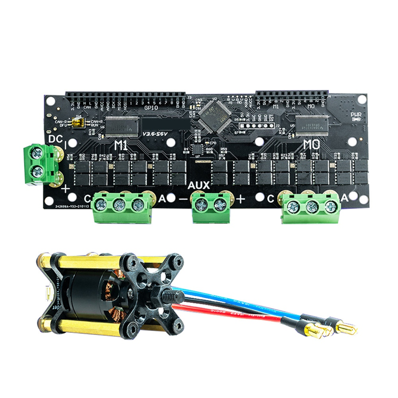 MKS XDRIVE XDrive3.6 56v Dual Motor FOC BLDC Controller Board for Servo - Based on ODrve V3.6 Technology