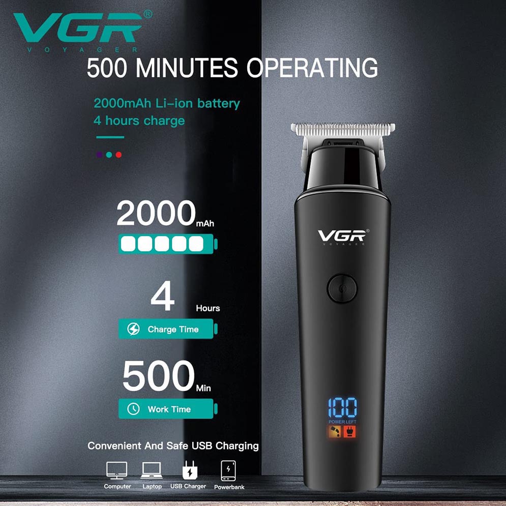 VGR V-937 Cord Cordless Hair and Beard Trimmer for Men. 