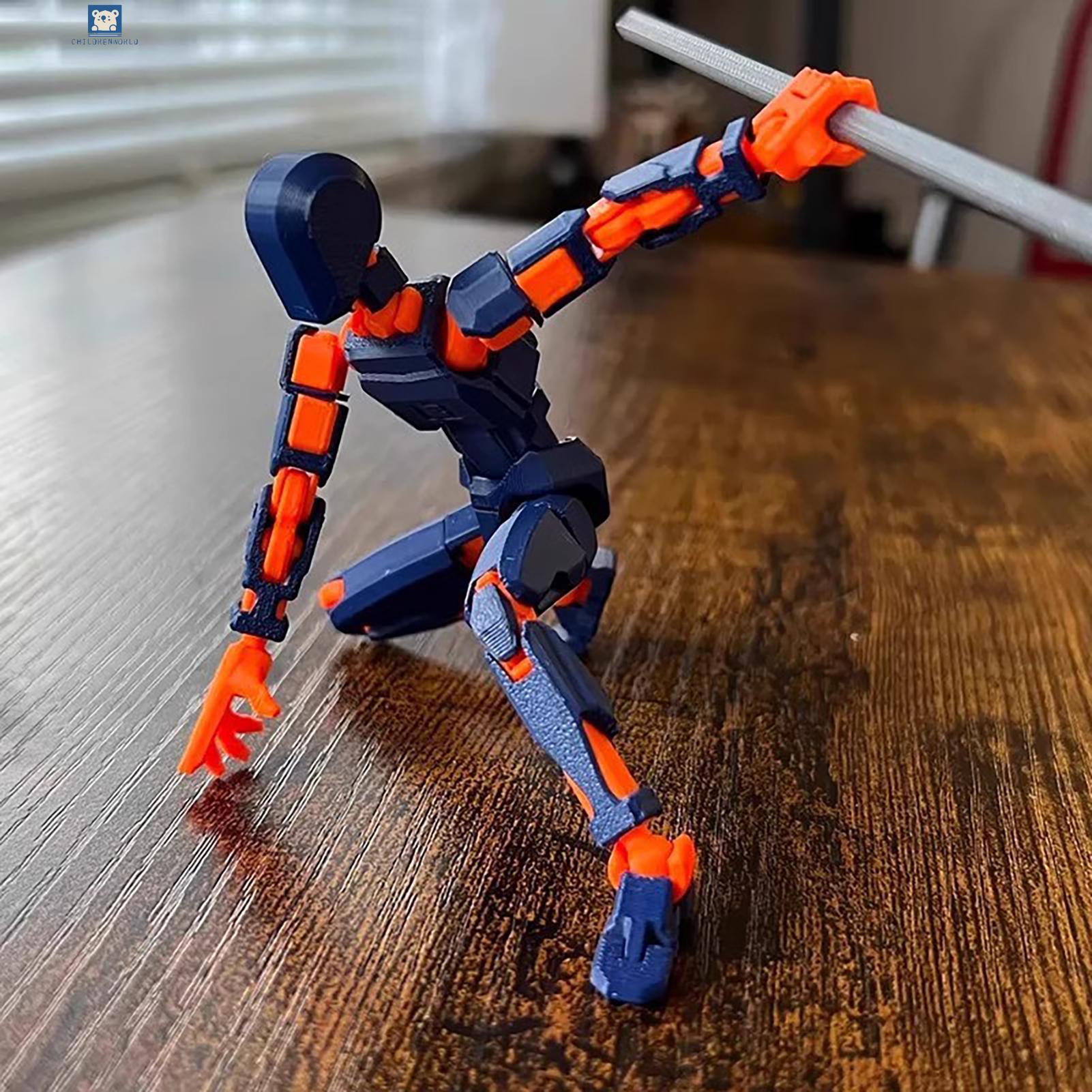 Joint Man Dummy 13 Action Figure Flexible Multi-Jointed Robot Action Figure for Home Decor Art Model with Movable Joints Lego Toy for Children birthday gift Creative puzzle for kids super hero spiderman ironman superman batman play DIY Toy For Kid. 