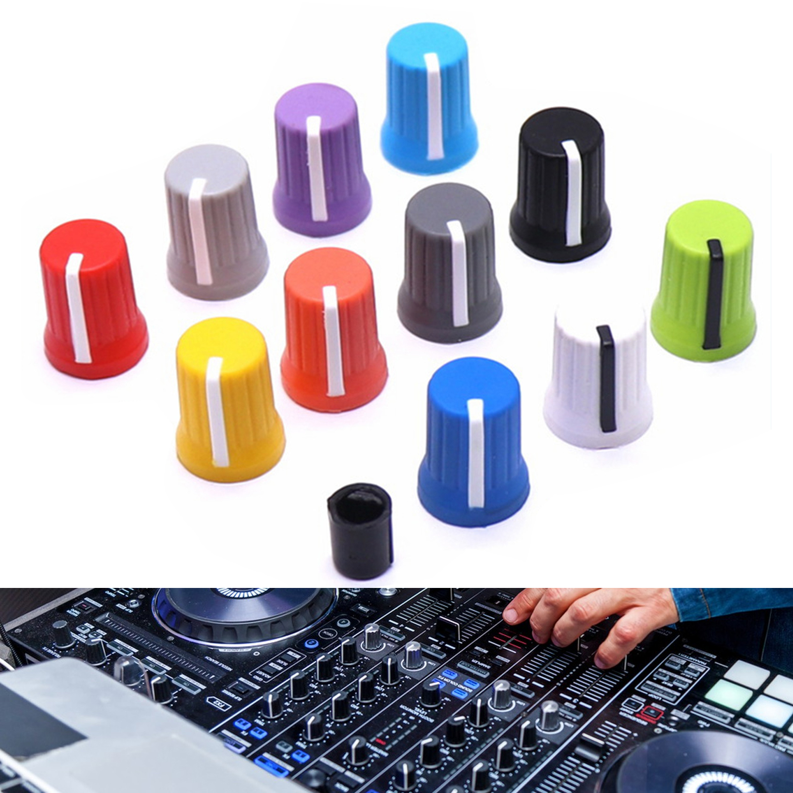 Mirage Rotary Knobs 5pcs Universal Eq Rotary Knob Replacement Mini Size Equalizer Potentiometer Fader Knobs Easy Install Durable Favorite Universal Rotary Knobs. 
