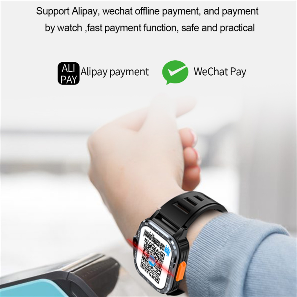 PGD WATCH Smart Watch 2.03" Screen WIFI Video Calls Watches Compatible For Android Phones With Heart Rate Monitor. 
